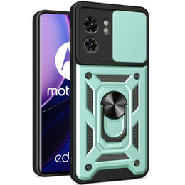 Etui pancerne do Motorola Edge 40, CamShield Slide, zielone
