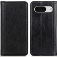 Etui do Google Pixel 8, Wallet Litchi Leather, czarne