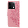 Etui z klapką do Xiaomi Redmi Note 13 Pro 5G, Mandala, różowe rose gold