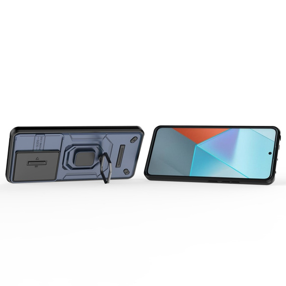 Etui KickStand Camera Lens do Xiaomi Redmi Note 13 Pro 5G, niebieskie