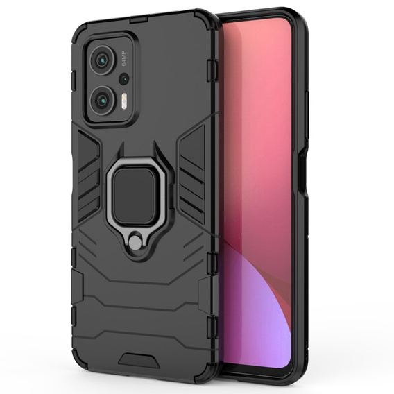 Etui do Xiaomi Poco X4 GT 5G, Kickstand Ring, czarne