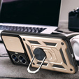 Etui pancerne do Realme C55, CamShield Slide, złote