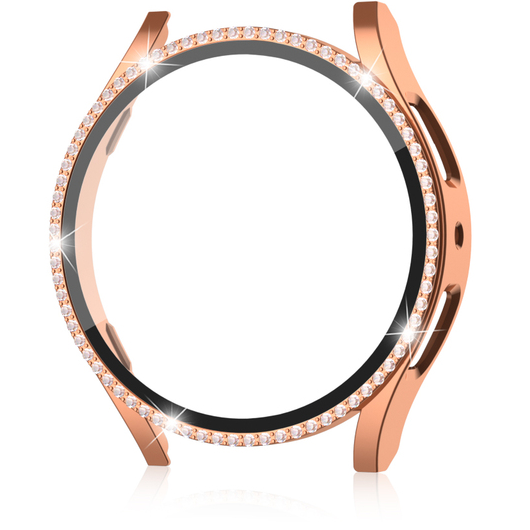 2w1 Etui + Szkło Hartowane do Samsung Galaxy Watch 6 40mm, Różowe Złoto