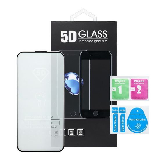 Szkło Hartowane 3D do iPhone 16 Pro Max, z czarną ramką