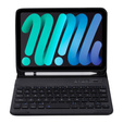 Etui z klawiaturą bluetooth do iPad mini 8.3" 2021 (6 gen.) / iPad mini 8.3" 2024 (7 gen.), Czarne