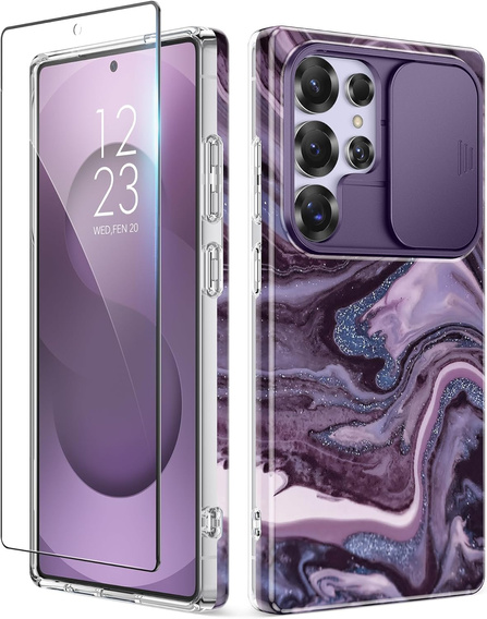 Etui do Samsung Galaxy S25 Ultra – GVIEWIN Quicksand/Purple