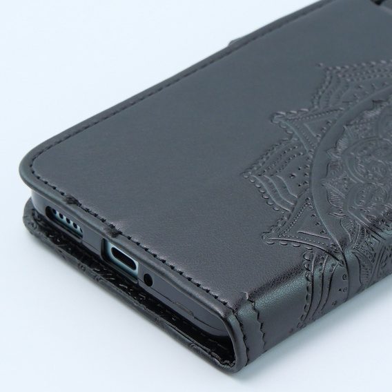 Etui z klapką do Xiaomi 13T / 13T Pro, Mandala, czarne
