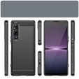 Etui do Sony Xperia 1 V, Karbon, czarne