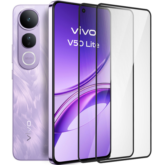 2x Szkło Hartowane ERBORD 3D do Vivo V50 Lite 4G / 5G– ochrona całego ekranu