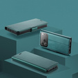 ERBORD Glossy Litchi – etui portfelowe z klapką do iPhone 17 Pro Max
