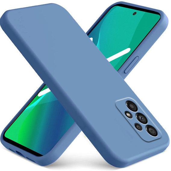 Etui do Samsung Galaxy A53 5G, Silicone Lite, niebieskie