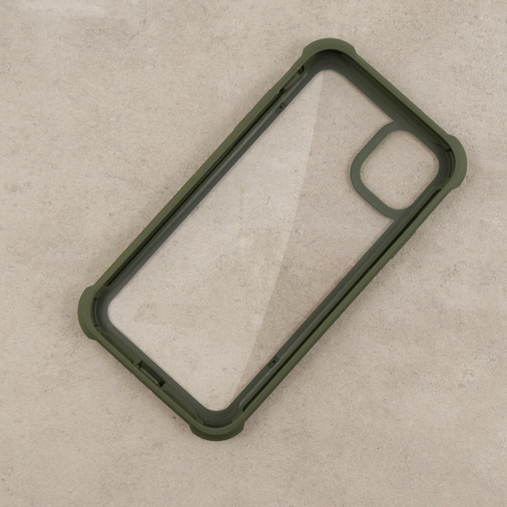 Etui do iPhone 11, Dexnor Full Body Rugged, przezroczyste / zielone