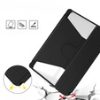 Etui z klawiaturą do Samsung Galaxy Tab S9, Rotary 360° Leather, czarne