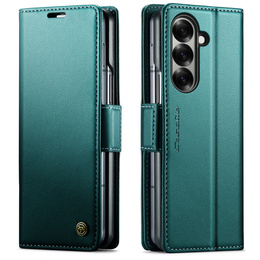 Etui z klapką CASEME Litchi Wallet do Samsung Galaxy Z Fold7 5G