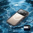 Etui do iPhone 17 Pro, Wodoodporne IP68, SHELLBOX MagSafe, czarne