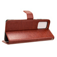 Etui z klapką do Motorola Edge 50 Fusion 5G, Crazy Horse Wallet, brązowe