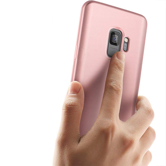 Etui do Samsung Galaxy S9, Suritch Full Body, różowe rose gold