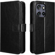 Etui z klapką do Motorola Edge 50 Neo / Motorola ThinkPhone 25, Crazy Horse Wallet, czarne