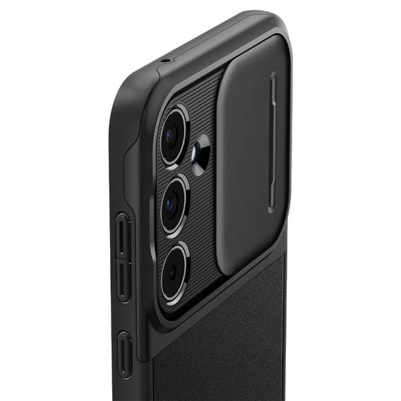 Etui Spigen do Samsung Galaxy A55 5G, Optik Armor, Czarne + Szkło