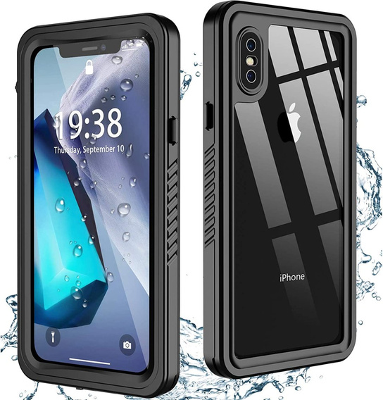 Etui Wodoodporne IP68 do iPhone X / XS, czarne