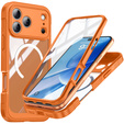 Etui Shockproof ze szkłem, do MagSafe do iPhone 17 Pro, pomarańczowy