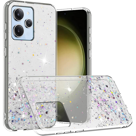 Etui do Xiaomi Redmi 12, Glittery, przezroczyste