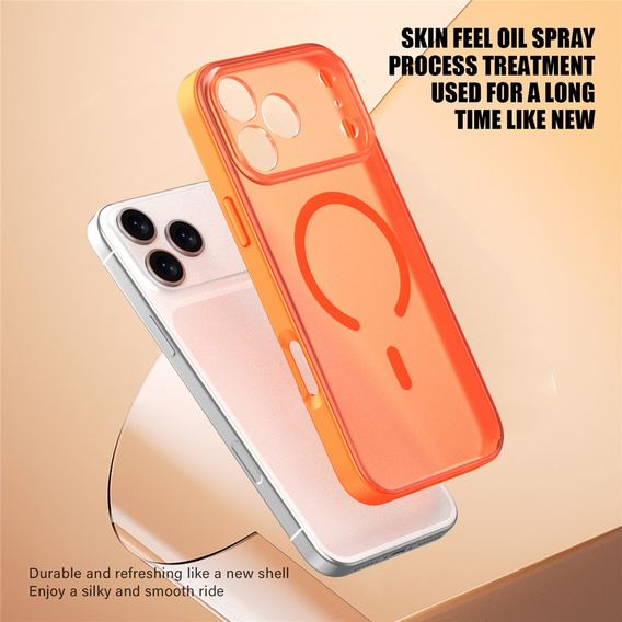 Etui matowe do iPhone 17 Pro, do MagSafe, z ochroną aparatów