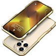 Etui LUPHIE do iPhone 13 Pro, Armor Bumper, złote