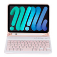 Etui z klawiaturą bluetooth do iPad mini 8.3" 2021 (6 gen.) / iPad mini 8.3" 2024 (7 gen.), Różowe