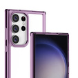 Etui do Samsung Galaxy S23 Ultra, Fusion Hybrid, przezroczyste / fioletowe
