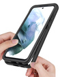 Etui do Samsung Galaxy S21 FE, Shockproof, z folią, czarne