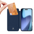 Etui Dux Ducis do iPhone 17, Skin Pro, z klapką, z miejscem na kartę,  granatowe