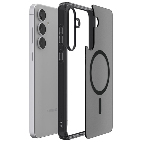 Etui Spigen Ultra Hybrid Mag MagSafe do Samsung Galaxy S25 Ultra, Frost Black