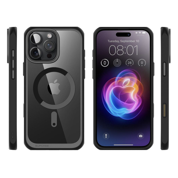 Etui Supcase do iPhone 16 Pro, Unicorn Beetle Mag, czarne
