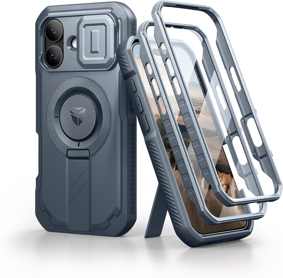 Etui Dexnor pancerne z podstawką i przesłoną aparatu, do MagSafe do iPhone 17