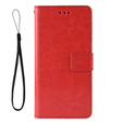 Etui z klapką do Oppo A60, Crazy Horse Wallet, czerwone