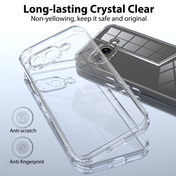 Etui do Google Pixel 9a – elastyczne, przezroczyste
