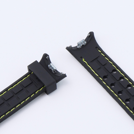 Pasek Silikonowy do Xiaomi Smart Band 10 / 9 / 8, Czarny / Zielony