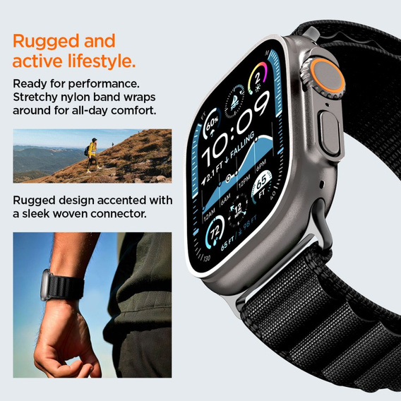 Pasek Spigen WBF1 Band do Apple Watch 8/9/10/11/SE/Ultra 1/2 (44/45/46/49 mm)