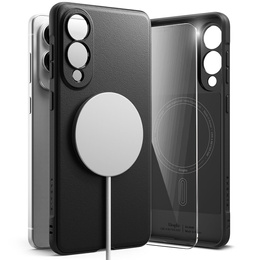 Etui Ringke Onyx MagSafe do Samsung Galaxy S25 Edge + Szkło Hartowane 9H – Czarne