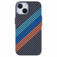 Etui do iPhone 13, Carbon Fiber MagSafe, granatowe