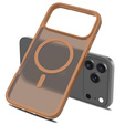 Etui Matt Case do iPhone 17 Pro Max, do MagSafe, półprzezroczyste brązowe