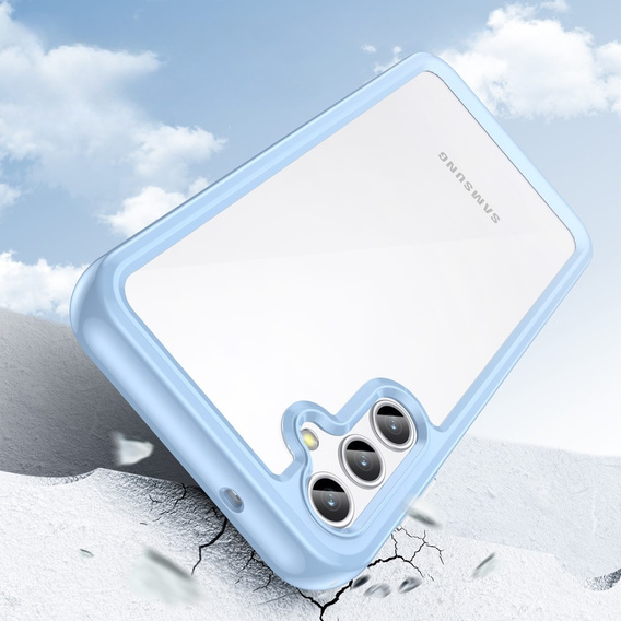 Etui do Samsung Galaxy A14 4G/5G, Fusion Hybrid, przezroczyste / niebieskie