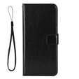 Etui z klapką do Motorola Edge 50 Neo / Motorola ThinkPhone 25, Crazy Horse Wallet, czarne