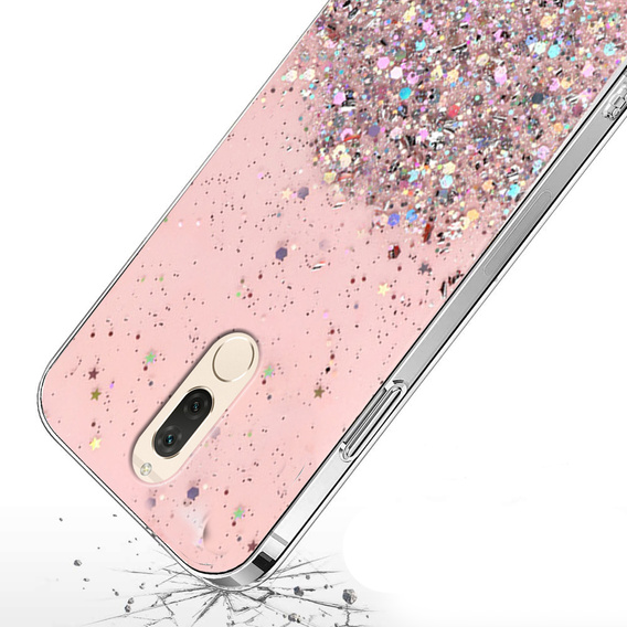 Etui do Huawei Mate 10 Lite, Glittery, różowe