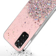 Etui do Xiaomi Redmi Note 11/11S, Glittery, różowe
