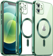 Etui do iPhone 11, Electro MagSafe, zielone + Szkło na ekran