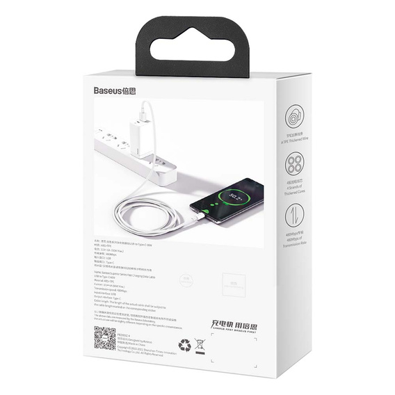 Baseus kabel Superior USB - USB-C 66W, 2,0 m do urządzeń z USB-C