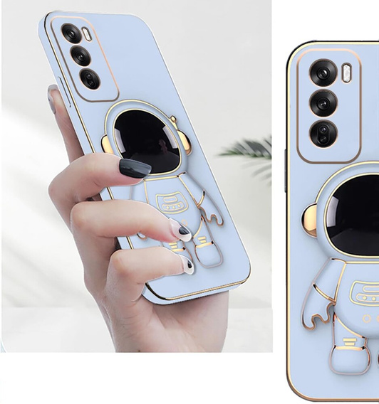 Etui do Oppo Reno 12, Astronaut, niebieskie