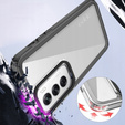 Etui do Oppo A80, Fusion Hybrid, przezroczyste / czarne